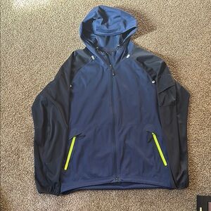 Men's Nike Navy and Black Hooded Jacket